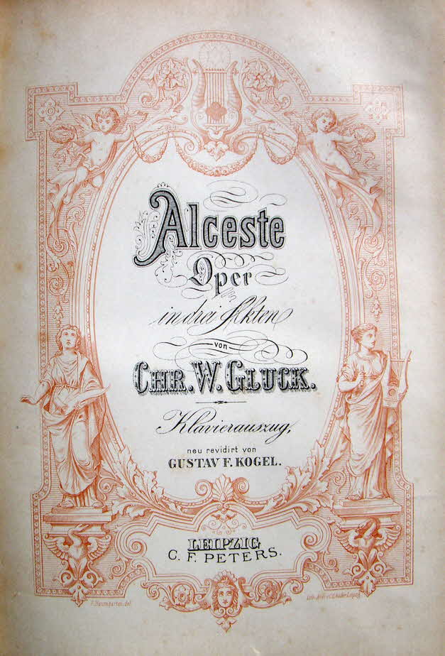 Christoph Willibald (Ritter von) Gluck (* 2. Juli 1714 in Erasbach bei Berching, Oberpfalz;  15. November 1787 in Wien) war ein deutscher Komponist der Vorklassik.

Alceste (italienische Fassung), Libretto Calzabigi nach Euripides, Urauffhrung Wien, 26. Dezember 1767
Alceste (franzsische Fassung), Libretto Franois-Louis Gand Le Bland Du Roullet nach Ranieri de Calzabigi, Urauffhrung Paris, 23. April 1776 - 39 € mtl./K 350 €

