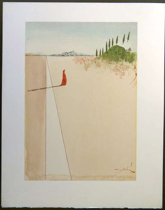 Dante Alighieri - Salvador Dali - LA DIVINE COMEDIE - L'Enfer -  Die Hlle - 33 x 26 cm - Paris 1960 - Edition d'Art Les Heures Claires  - Farbxylographie  - 89 € mtl./K 450 €