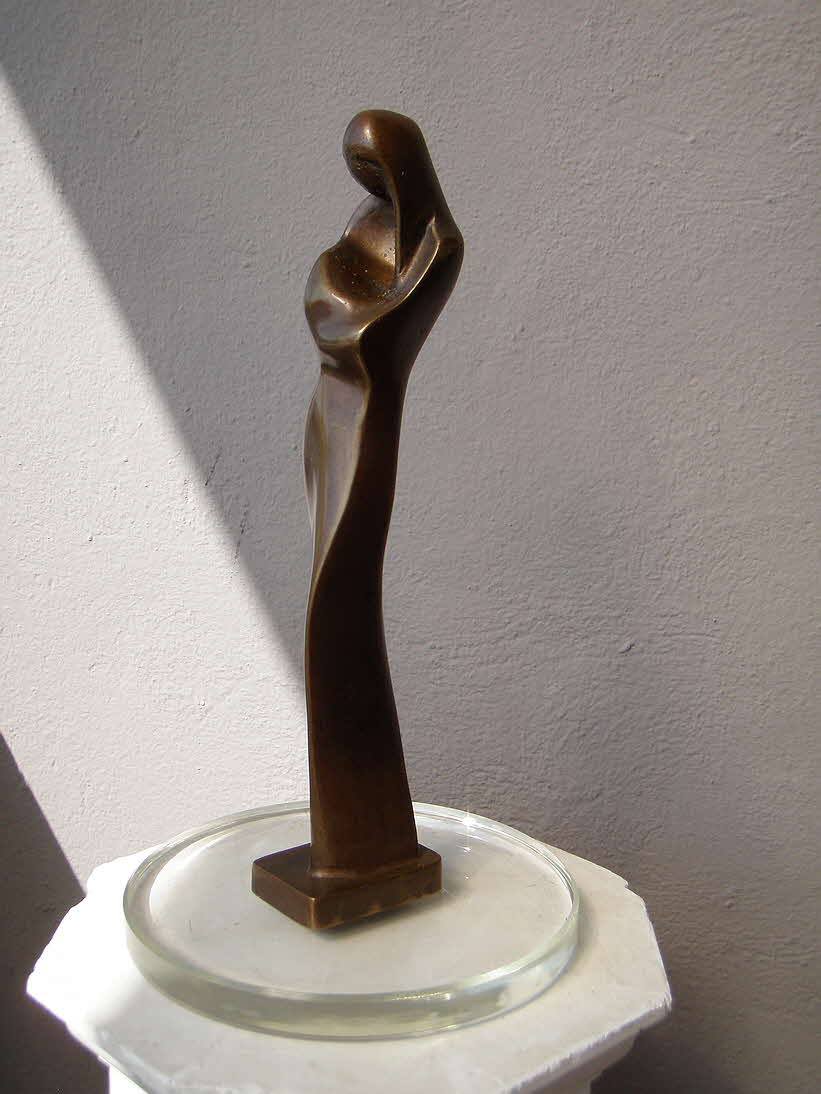 Mutter mit Kind - Bronze massiv - 32 x 6 x 5 cm - 59 € mtl./K 450 €