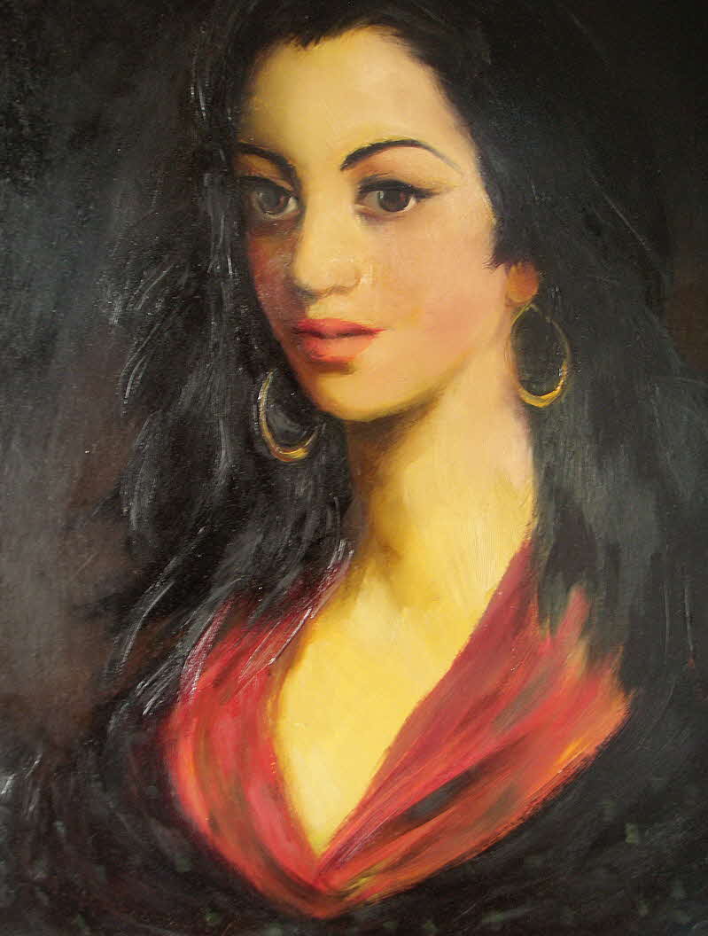 Albert Fessler (1908 - 1978) Portrt einer Spanierin um 1957 - 60 x 50 cm - 89 € mtl./K 1250 €